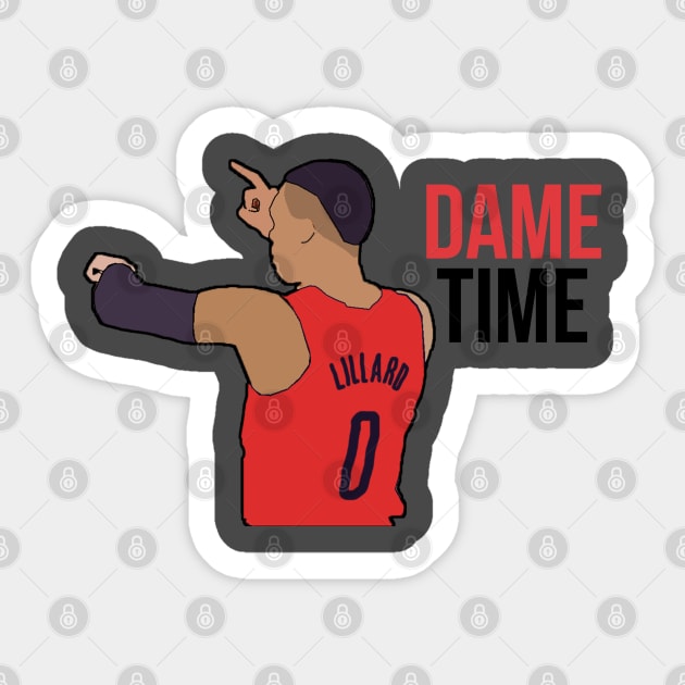 Damian Lillard - Dame Time Sticker by xavierjfong